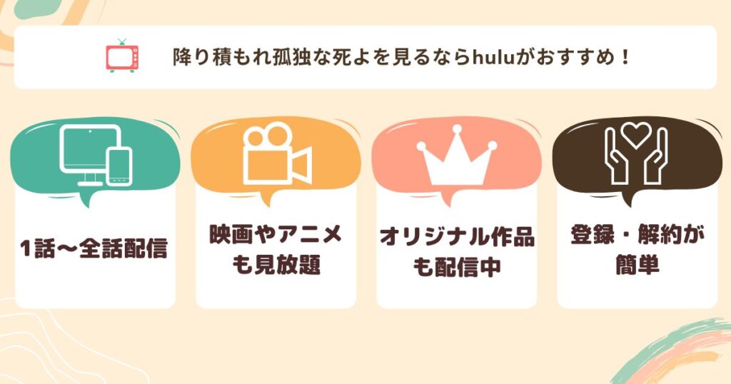 降り積もれ孤独な死よHulu